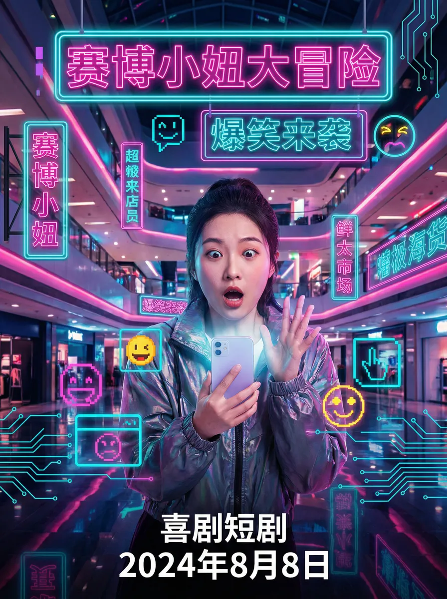 处处吻动漫未删减版在线观看 搞笑喜剧短剧 - 赛博小妞大冒险海报